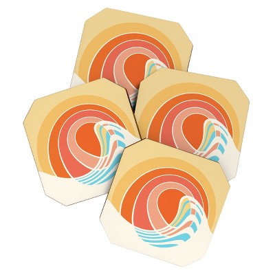 Gale Switzer Sun Surf Set of 4 Coasters - Deny Designs