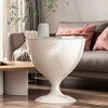 ATJafurn Metal Round End Table Side Table with Storage No Assembly Required - 4 of 4