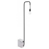 Zuo Modern Lancia Floor Lamp – Black with Marble Base, 59.1" H, Copper-Red Body, Industrial Accent Lighting - 2 of 4