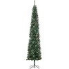 Tinyhomie9.5ft Slim Xmas Tree with Realistic Branches,Pencil Christmas Tree,Pine Cones and Metal Base - 3 of 4