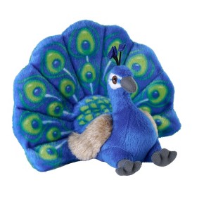 Wild Republic Cuddlekins Eco Mini Peacock Stuffed Animal, 8 Inches - 1 of 1