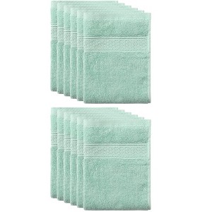 Unique Bargains Durable Soft Absorbent Thick Cotton Kitchen Towels 13 X 13 Inches - 1 of 4