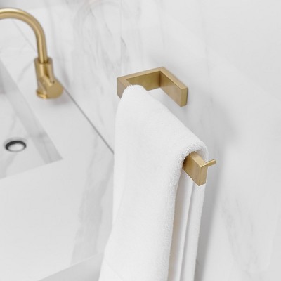 Brushed Gold Stainless Steel Wall Mounted Towel Rack Set
