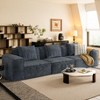 Dolonm 118"Modular Combination Sofa,Convertible Boneless Compression Sofa Bed,3 seats,for Living Room Bedroom, No Assembly Require - 3 of 4