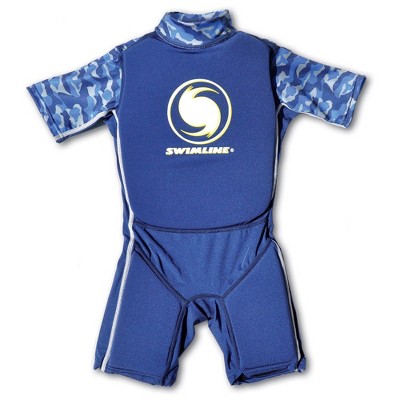 Swimline 9893B Lycra Boy's Floating Swim Trainer Wet Suit Life Vest Medium, Blue
