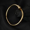 SOHI Women's California Gold The Screw Bangle Bracelet - 2 of 4
