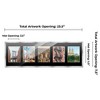 PosterPalooza | Stainless Steel Silver Wood Finish Collage Frame - Black Mat, 20 Frame Sizes, UV Acrylic - 2 of 4