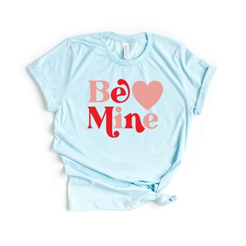 Simply Sage Market Women's Be Mine Heart Bold Short Sleeve Graphic Tee ...