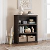3 Tier Bookcase, Farmhouse Book Shelf with Storage, 40 Inch Tall Open Display Bookshelves, Wooden 3 Shelf Bookcase for Living Room, Bedroom - 2 of 4