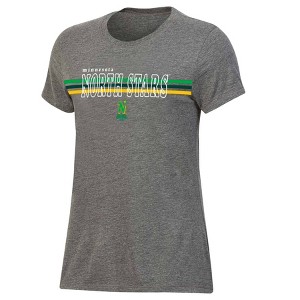 NHL Minnesota North Stars Women's Gray Short Sleeve Vintage T-Shirt - 1 of 3