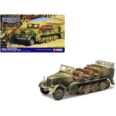 Krauss-Maffei Sd.Kfz.7 Medium Towing Half-Track AFV "Luftwaffe FlaK Gun Artillery Tractor" German Army 1/50 Diecast Model Corgi
