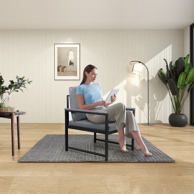accent arm chair with Extra thick padded backrest and seat cushion