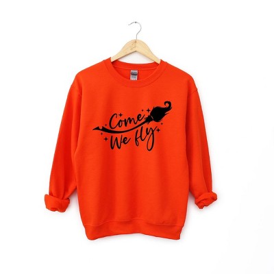 Simply Sage Market Women's Graphic Sweatshirt Come We Fly Broom