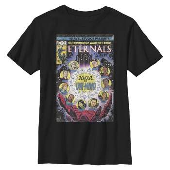 Boy's Marvel Eternals Retro Comic Book Cover T-Shirt