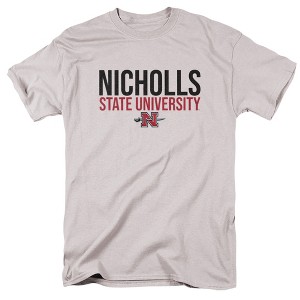 Men's Nicholls State University Official Stacked T-Shirt - 1 of 4