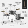 Best Choice Products 5-Piece Beginner Drum Set w/ Snare, Bass, Toms, Cymbal, Hi-Hat, Sticks, Chair, Drum Pedal - 2 of 4