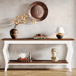 Hommoo 70.9 Inches Extra Long 2-Tier ConsoleTable - 1 of 4