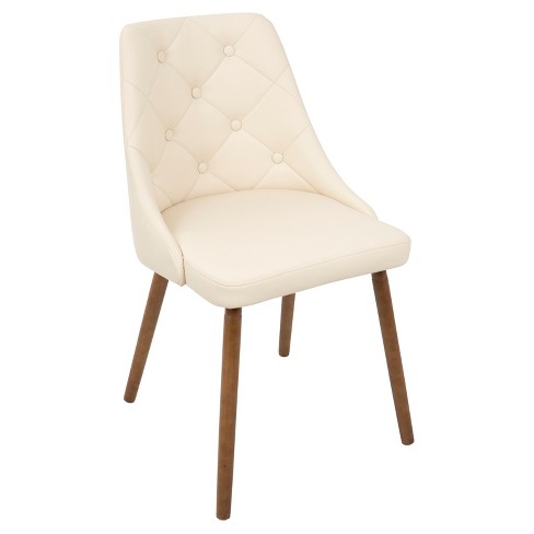 Giovanni Mid Century Modern Dining Chair Cream Lumisource Target