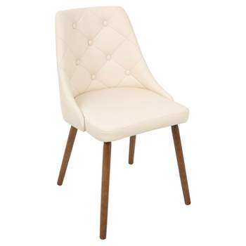 Giovanni Mid Century Modern Dining Chair Cream - Lumisource