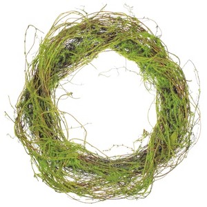 Sullivans Artificial Woven Twig Wreath 24"H Brown - 1 of 4