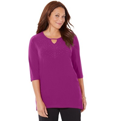 Catherines Women's Plus Size Anywear Keyhole Tunic