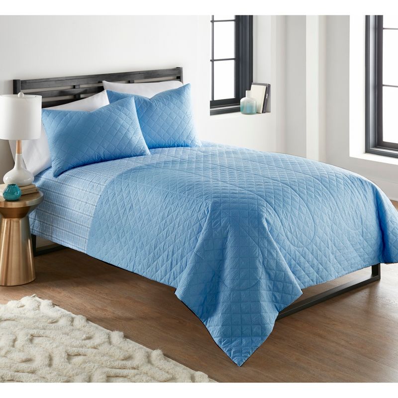 Seersucker 6-in-1 Premium Quilt Set by Shavel Home Products, 4 of 8