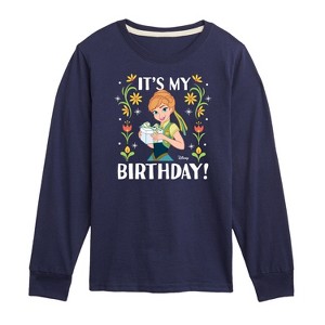 Boys' - Disney - Anna It's My Birthday Long Sleeve Graphic T-Shirt - 1 of 3