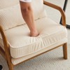 Karl Home Mid Century Solid Wood Accent Chair Upholstered Armchair with an Extra Pillow - 3 of 4