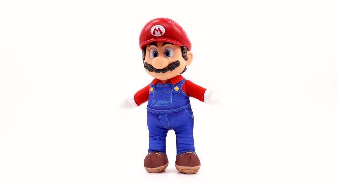 Nintendo The Super Mario Bros. Movie Mario Poseable Plush, 2 of 17, play video