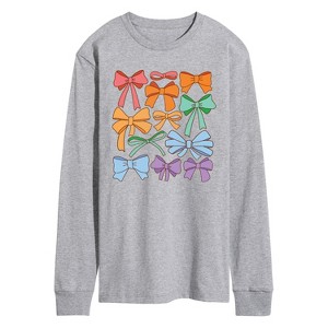 Men's - Instant Message - Pride Coquette Bows Long Sleeve Graphic T-Shirt - 1 of 4