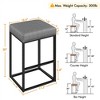 Yaheetech 30"H Bar Stools Backless Industrial Stool Modern Upholster Set of 2 - 3 of 4