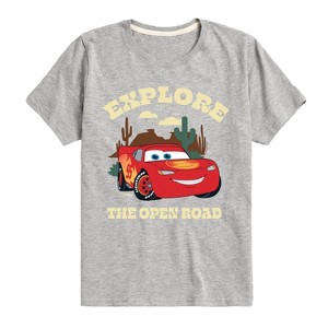 Boys' - Cars - Lightning McQueen Explore The Open Road Short Sleeve Graphic T-Shirt - 1 of 4
