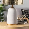 nuLOOM Monroe Concrete & Iron 25" Table Lamp Lighting - Brass 25" H x 14" W x 14" D - 4 of 4