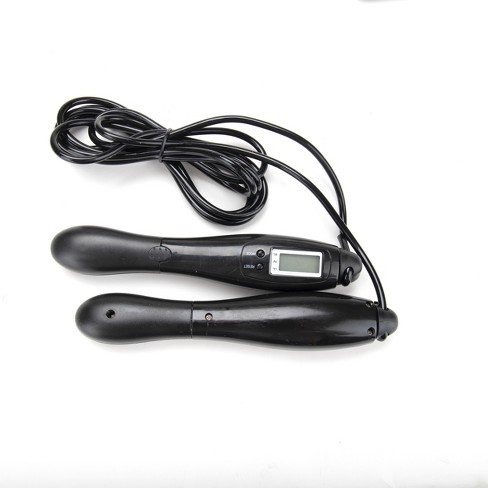 Mind Reader Adjustable Jump Rope With Digital Counter, Black : Target