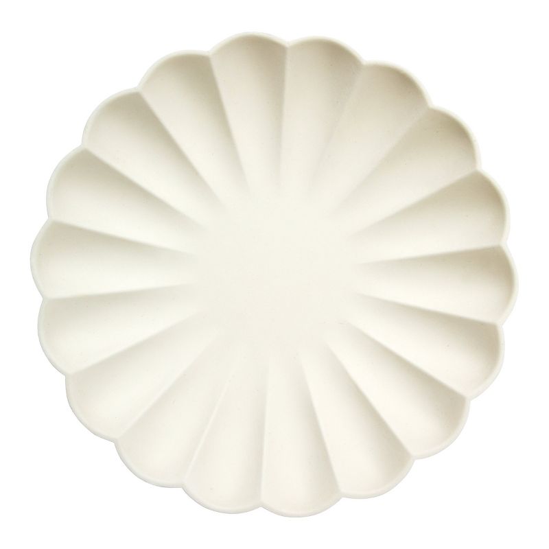 Meri Meri Large Cream Compostable Plates (Pack of 8), 1 of 4