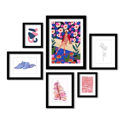 (set Of 6) Framed Prints Gallery Wall Art Set Be Patient Everything ...