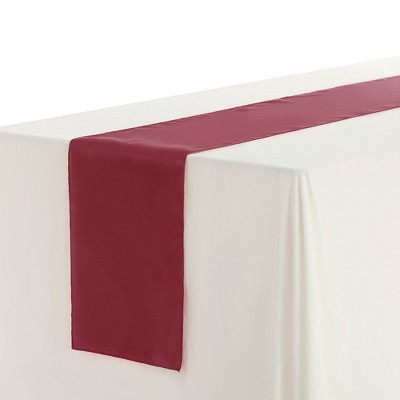 Unique Bargains Wedding Banquets Satin Table Runner 12 x 108 Inches 10 Pcs