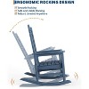 Outdoor Adirondack Rocking Chair, All Weather Fire Pit Chair,Outdoor Lounger Rocking Fire Pit Chair for Patio, Garden, Backyard, Lawn Deck - 3 of 4