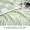 Snuggle Sac Super Soft Reversible Throw Blanket,Lightweight Textured Striped Throw,Checkered Style - 2 of 4