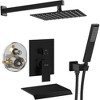 LOVMOR High Pressure 10" Rain Shower Head and Handheld Shower Spray - 2 of 4
