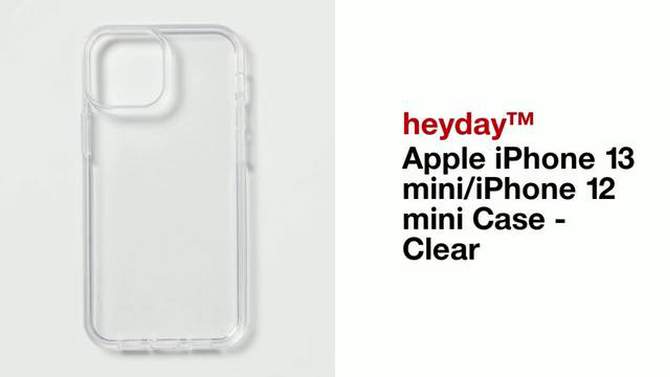 Apple iPhone 13 mini/iPhone 12 mini Case - heyday&#8482; Clear, 2 of 5, play video