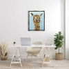 Stupell Industries Happy Llama Farm Animal Face Framed Canvas - 2 of 3