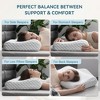 JUJABU Ergonomic Memory Foam Cervical Pillow Sleeping Side Back Stomach Sleeper - 2 of 4