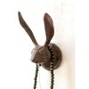 Wall-Mounted Rabbit Hook – Rustic Cast Iron 5" Tall by Kalalou - 3 of 3