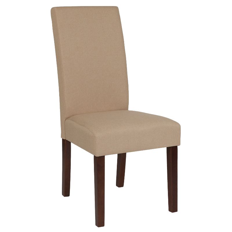 Merrick Lane Mid-Century Panel Back Parsons Accent Dining Chair, 1 of 9