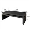 OUTSUPPLY Modern Coffee Table, Floating Top Wood Design, Sleek Living Room Center Table with Durable Wood - 2 of 4