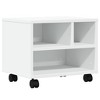 Aghana Digitals Mobile Printer Stand with Lockable Wheels, White Engineered Wood, 16.1"x12.6"x13.6" - 2 of 4