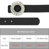 INSPIRE CHIC Women's Faux Leather Belt Fashion Ladies Belt with Rhinestone Buckle for Jeans Pants - 4 of 4