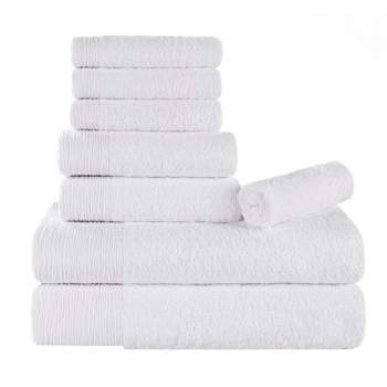 Hand Towel, BacLock®, graphite/vanilla stripes