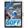Trends International NFL Detroit Lions - Jared Goff 24 Framed Wall Poster Prints - 3 of 4